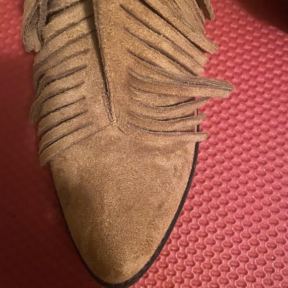 Coconuts by Matisse Tan Suede fringe Booties - Picture 4 of 8